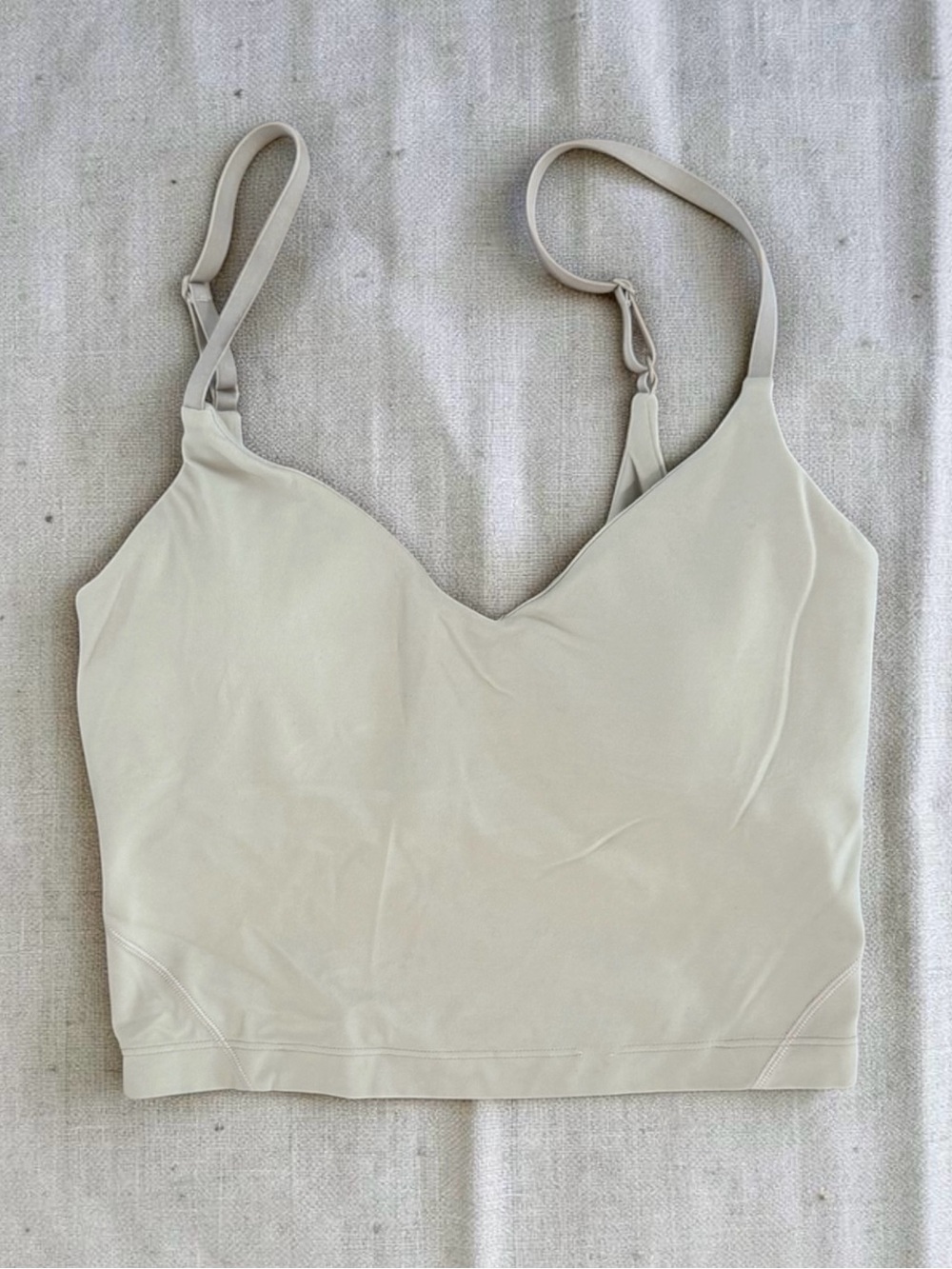 lululemon athletica Cream Adjustable-Strap Tank Top